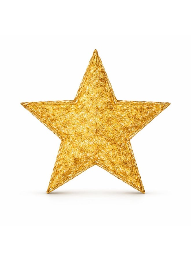 Home Care Star Lamp with Constant Warm Lights, 25cm Hanging Decor with 20 LEDs, Battery Powered - Image 2